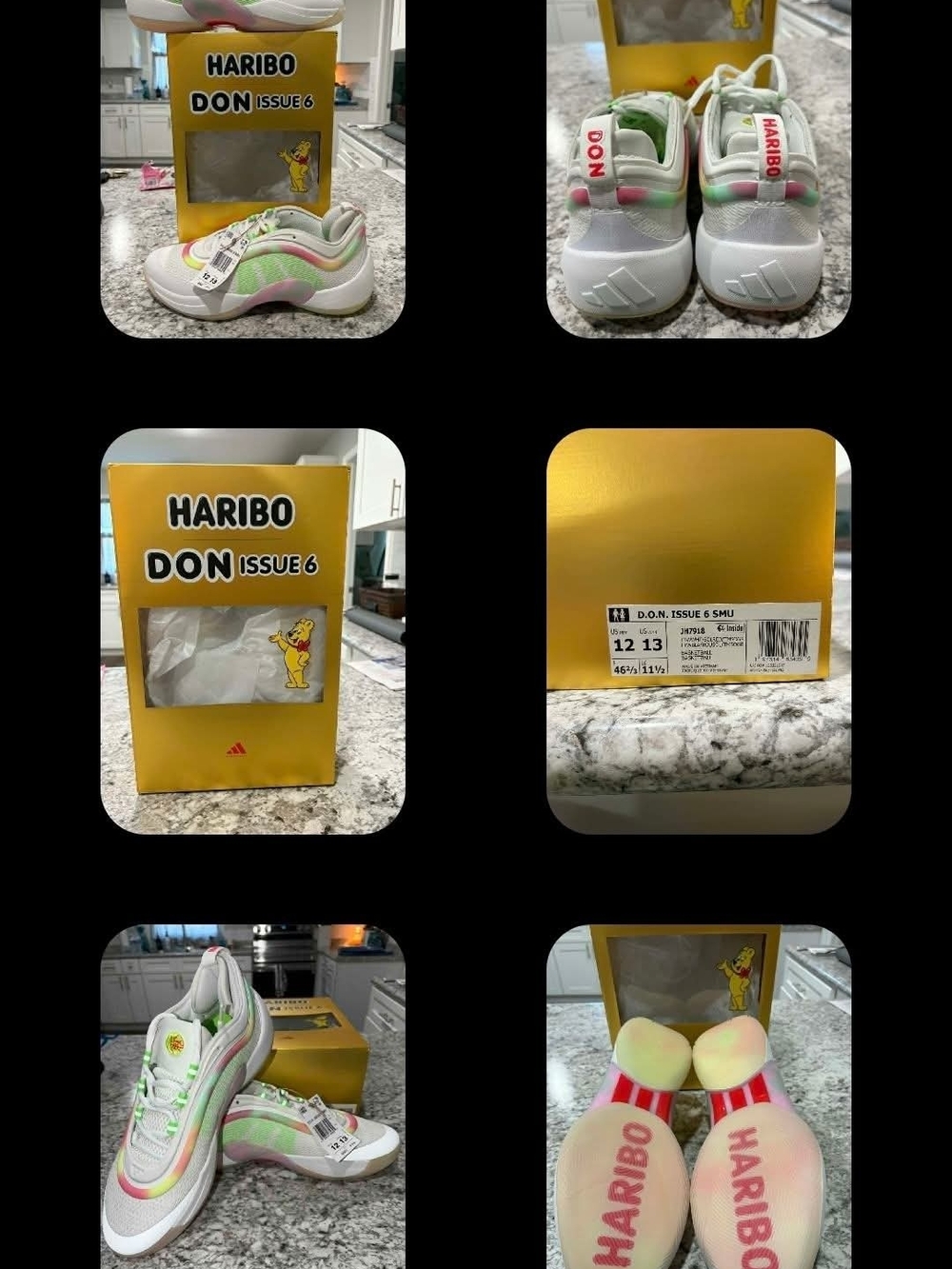 Haribo x Don Kids' White Sneakers with Pink & Green Accents